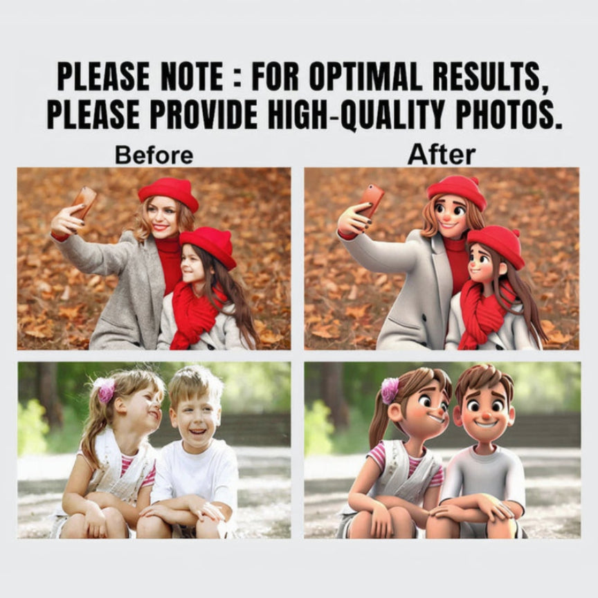 Custom Cartoon Canvas + FREE LUXURY FRAME